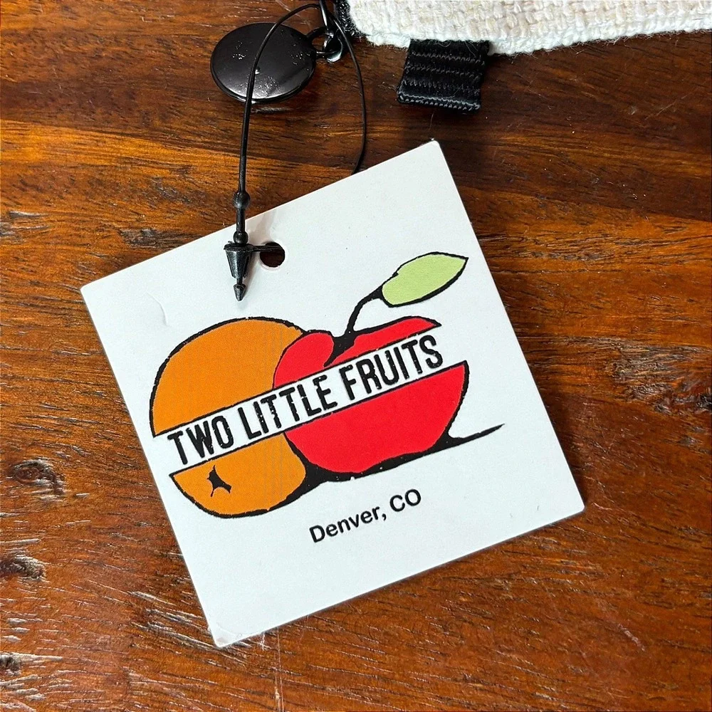 Two Little Fruits Love is Love Skull Mushroom Canvas Zipper Pouch Denver CO NEW